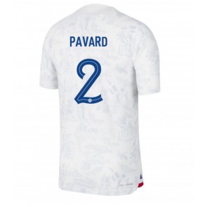 Francja Benjamin Pavard #2 Koszulka Wyjazdowych MŚ 2022 Krótki Rękaw